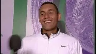 Nick Kyrgios post-match interview - Wimbledon 2014