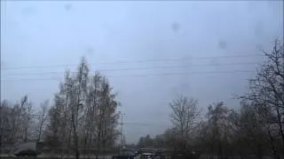 Первая гроза 2014 года (Timelapse 8x)