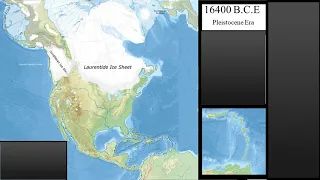 Ice age Laurentide Glacier retreat