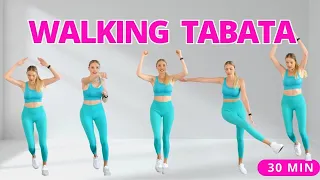 30 Min Walking Tabata Cardio Workout | 5000 Steps in 30 min