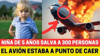 ¡Una niña evita un accidente aéreo y salva a 300 personas!   ¡Increíble milagro!