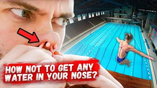 How to jump in water without holding your nose | SECRET TOOLS to stop the pain at the swimming pool