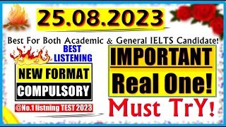 IELTS LISTENING PRACTICE TEST 2023 WITH ANSWERS | 25.08.2023