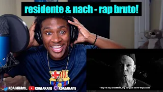 NO WAY they did THIS! Residente & Nach - Rap Bruto (Official Video) | reaction