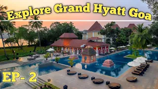 Explore Grand Hyatt Goa | Swimming Pool | Beach |  Cycling | Garden | Arebian Sea | Kayastha Buddhi.