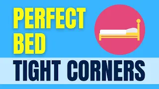 How to Make a Bed With Tight Hospital Corners #Shorts