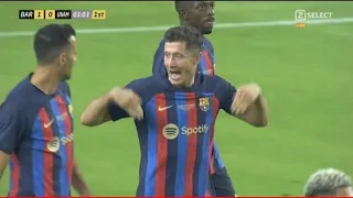 Barcelona vs Pumas Robert Lewandowski  First Goal For FC Barcelona 1080p