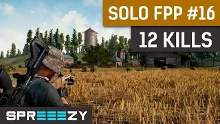 PUBG FPP Solo Game #16 | 12 Kills Win | Everything Works Out