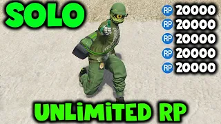 SOLO UNLIMITED RP EXPLOIT RANK UP FAST  & EASY! | GTA ONLINE RP EXPLOIT