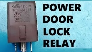 How to Remove Install Power Door Lock Relay