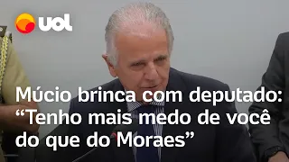 'Tenho mais medo do deputado do que do Moraes', brinca ministro após ser pressionado sobre o 8/1
