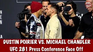 UFC 281: Dustin Poirier vs  Michael Chandler Press Conference Face Off