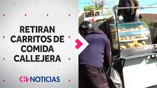 RETIRAN CARRITOS DE COMIDA callejera en tenso operativo en Estación Central - CHV Noticias