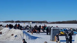 Vintage Snowmobile Drag Racing! - Earl Grey Saskatchewan 2023