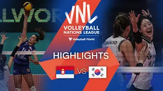 🇷🇸 SRB vs. 🇰🇷 KOR - Highlights Week 2 | Women's VNL 2022