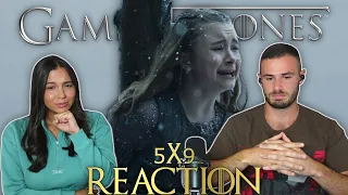 Game of Thrones 5x9 REACTION and REVIEW | FIRST TIME Watching!! | 'The Dance of Dragons'