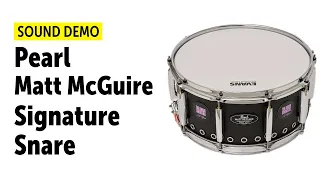 Pearl | Matt McGuire | Signature Snaredrum | Sound Demo (no talking)