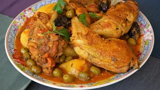 Chicken Tagine With Preserved Lemon, Olives And Dried Fruits