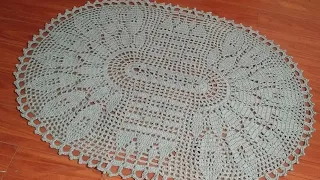 crochet home rug #20 oval pattern part 1/2