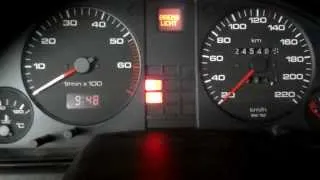 Audi 80 1.9 TDI 1Z cold start -15 C, zimny start