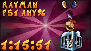 [WR] Rayman 1 PS1 100% speedrun 1:15:51