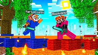 NOCIV VS COSTIN pe Minecraft LUCKYBLOCKS BEDWARS! Cine Castiga?!