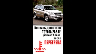 Итоги работы по ремонту двигателя 1az fe на toyota rav 4 после перегрева. #ремонт #синдикат