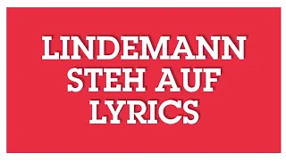 Lindemann - Steh Auf songtexte