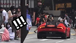SEE HOW PEOPLE REACT TO A LAMBORGHINI ACCELERATION IN MALAYSIA???