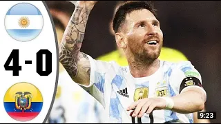 Argentina vs Ecuador extended highlight || All goals 2022