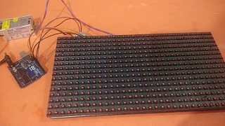 How to Make LED Display Board using Arduino and P10 LED Matrix Display | Display Scrolling Text