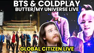 BTS & COLDPLAY: Butter/My Universe Live Reactions! [GLOBAL CITIZEN LIVE]