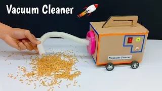 How to Make Vacuum Cleaner with Cardboard | Vacuum Cleaner Project For School | Best Science Project