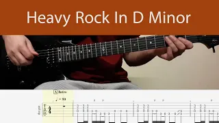 Heavy Rock Guitar Backing Track In D Minor With Tabs