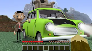 I Found the Real Mr. Bean Cartoon in Minecraft - Gameplay - Coffin Meme