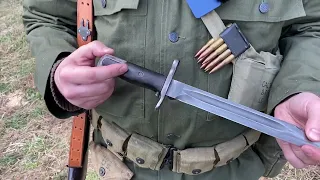 M1 штык-нож армии США, почему американцы отказались от длинных штыков перед войной?