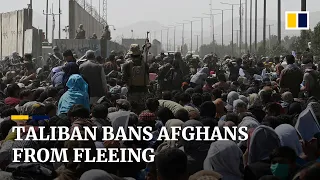 Taliban says it will no longer allow the evacuation of Afghans as shots fired at Kabul airport