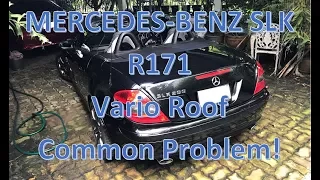 Mercedes-Benz SLK R171 Vario roof common problem and how to solve it temporarily