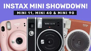 Fujifilm Instax Mini Camera SHOWDOWN - Mini 11 vs. Mini 40 vs. Mini 90!