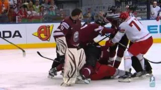 Latvia vs Belarus The Fight 2014-05-19 WC 2014