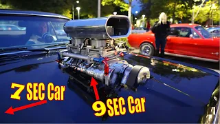 BIG ENGINES POWER MUSCLE CARS ARRIVE, So Does the COPS - Vantaa Cruising 9/2021