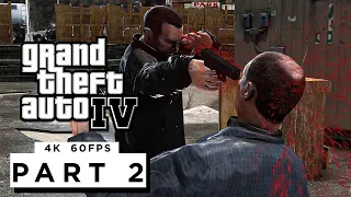 GRAND THEFT AUTO 4 Walkthrough Gameplay Part 2 - (PC 4K 60FPS) RTX 3090 MAX SETTINGS