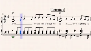 Ed Sheeran - Perfect - Piano cover in G (Ab original) - Music Sheet - LV Eazy Piano