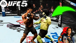 So I Ran Into The Incredible Hulk... (UFC 5 Online Career Mode)