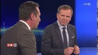 Strache vs. Glawischnig über Sicherheitspolitik / ZIB 2 vom 16.11.2015