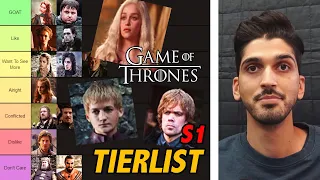 Game Of Thrones Season 1 CHARACTER TIERLIST
