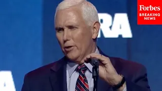 JUST IN: Mike Pence Reacts After Getting Booed In Speech To NRA Convention Filled With 2024 Hopefuls