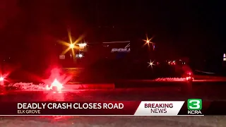 Motorcyclist dies in Elk Grove crash, roads reopened