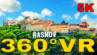 360° VR Rasnov Citadel Walking Tour of Fortress Visiting Romania Cetatea 5K 3D Virtual Reality HD 4K