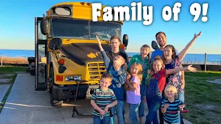 Skoolie Bus Tour (for a family of 9!)